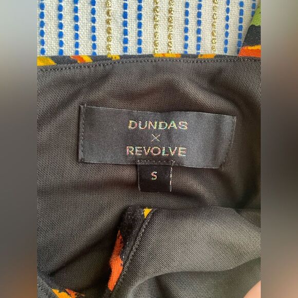 Dundas x Revolve Mini Dress Carmen Black Zebra Sz Small - Picture 8 of 14